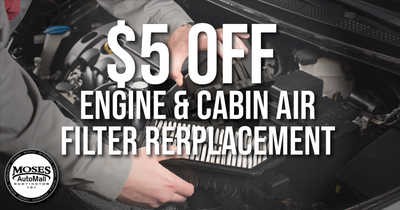 $5 Off Engine & Cabin Air Filter